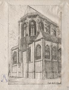 द सेंट्स ऑफ़ द चर्च ऑफ़ सेंट मार्टिन-सुर-रेनले, 1860। द्वारा चार्ल्स मेरियन