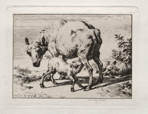 ईवे टू लाम, 1850। द्वारा चार्ल्स मेरियन