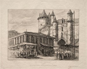 द ग्रैंड चैंलेट, पेरिस, लगभग 1780, 1861। द्वारा चार्ल्स मेरियन