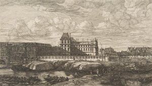 पुराना लौवर, पेरिस, Zeeman के बाद, 1865-66। द्वारा चार्ल्स मेरियन