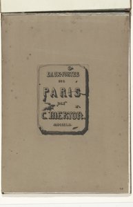 एल्बम में शीर्षक पत्रक Etchings on Paris Etchings on Paris (श्रृंखला शीर्षक) द्वारा चार्ल्स मेरियन