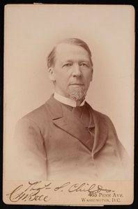 1893 से पहले थॉमस स्पेंसर चिल्ड्स 1825-1914 का पोर्ट्रेट।