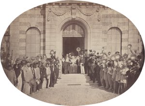 इंपीरियल एसाइलम ऑफ विन्केनेस: 15 अगस्त, सम्राट को सलाम, 1859। द्वारा चार्ल्स नेग्रे