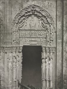 चार्ट्रेस कैथेड्रल: हमारी लेडी ऑफ चार्ट्रेस, 1857 के साथ शाही पोर्टल का सही दरवाजा।