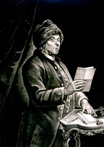 बेंजामिन फ्रैंकलिन का पोर्ट्रेट, 1777 (लिथो) (bw फोटो) द्वारा चार्ल्स निकोलस II कोचीन