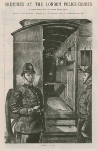 लंदन की पुलिस अदालतों में स्केच