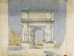 आर्क ऑफ टाइटस, रोम, 1891 द्वारा चार्ल्स रेनी मैकिन्टोश