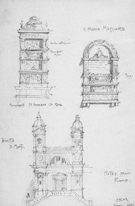 रोम, 1891 से नोट्स द्वारा चार्ल्स रेनी मैकिन्टोश