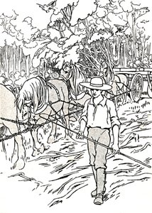 ए सेटलर क्लियरिंग हिज लैंड, 1912 द्वारा चार्ल्स रॉबिन्सन