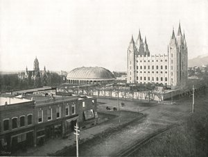 असेम्बली हॉल, टैबरनेकल और मॉर्मन मंदिर, साल्ट लेक सिटी, यूएसए, 1895।