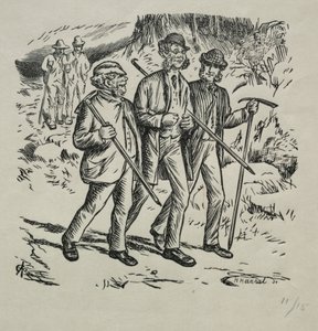 द थ्री नेम्स, 1869। द्वारा चार्ल्स सैमुअल कीने