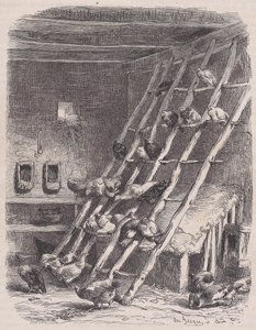 एक खेत की यात्रा - द रोस्ट, ले मैगासिन पिट्टोरेस्क से, सीए। 1852.