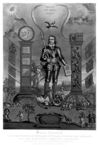 ऑलिवर क्रॉमवेल, अंग्रेजी सैनिक और राजनेता, 1816। द्वारा चार्ल्स टर्नर