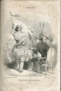 Le Charivari . में चार्ल्स वर्नियर (? -1887) द्वारा चित्रण द्वारा चार्ल्स वर्नियर