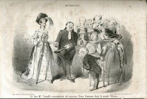 Le Charivari . में चार्ल्स वर्नियर (? -1887) द्वारा चित्रण द्वारा चार्ल्स वर्नियर