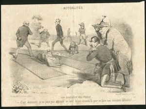 ले चरिवारी में चार्ल्स वर्नियर (? -1887) द्वारा चित्रण - एक राजनीतिक बहिन - गणतंत्र के राष्ट्रपति, मिनिस्टर डे ल'इंटीरियर - थियर्स एडॉल्फे, नेपोलियन III, फॉचर लियोन (1803-1854) - पोर्टफोलियो द्वारा चार्ल्स वर्नियर