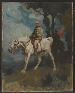 जनरल सर फ्रेडरिक स्लीव रॉबर्ट्स, अपने घोड़े वोनोलेल पर, 1894 द्वारा चार्ल्स वेलिंगटन फ़र्स