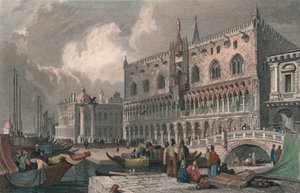 द ग्रैंड कैनाल एंड डॉग्स पैलेस, वेनिस, 1844। द्वारा चार्ल्स वेस्टवुड