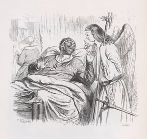 द गार्जियन एंजेल फ्रॉम द कम्प्लीट वर्क्स ऑफ बेरेंजर, 1836। द्वारा चेरियर
