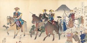 पुरुषों का चियोदा कैसल एल्बम, 1897., 1897। द्वारा चिकानोबु योशु
