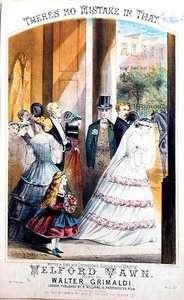 इसमें कोई गलती नहीं है, एक संगीत कवर, c.1860 (लिथो) द्वारा बच्चे और हैरिस
