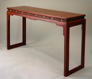 Altar टेबल, Qianlong अवधि (1736-95) (जेड जड़ना के साथ लकड़ी की लकड़ी)