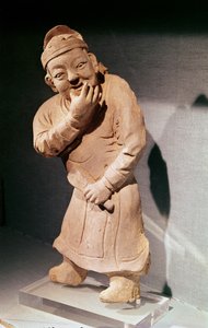 जियाज़ुओओ, हेनान, युआन राजवंश (1271-1368) (टेराकोटा) से एक अभिनेता की मूर्ति