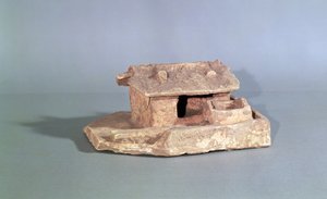 थान होआ, वियतनाम, हान राजवंश (टेराकोटा) से एक फार्म का मज़ा मॉडल