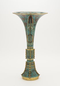 गुलदस्ते का आकार एक पुरातन रक्षक की तरह, 1662-1722 द्वारा चीनी स्कूल