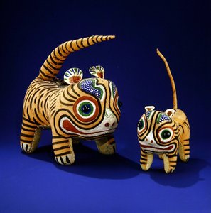 बाघ (चित्रित कपड़ा) (235788 भी देखें) द्वारा चिंग पीरियड चीनी स्कूल