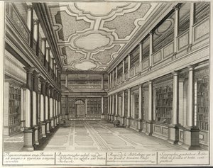 लाइब्रेरी फ्रॉम: इंपीरियल एकेडमी ऑफ साइंसेज का निर्माण, 1741 द्वारा क्रिश्चियन अल्ब्रेक्ट वोर्टमैन