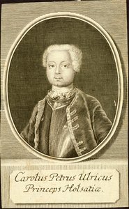 होलस्टीन-गोटेर्प के ड्यूक कार्ल पीटर उलरिच का पोर्ट्रेट 1728-1762, 1734।