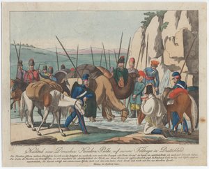 जर्मनी में डॉन कोसैकस आराम कर रहे हैं, सीए 1814