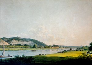 पिल्निट्ज़ और उसके आसपास, ड्रेसडेन के पास (रंग उत्कीर्णन)