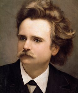 नॉर्वेजियन संगीतकार एडौर्ड हैगरुप ग्रिग (1843-1907) का पोर्ट्रेट विवरण। सीएम रॉस द्वारा पेंटिंग (19वीं शताब्दी)। नेपल्स कंज़र्वेटोरियो डि म्यूज़िका सैन पिएत्रो और मजेला द्वारा क्रिश्चियन मेयर रॉस