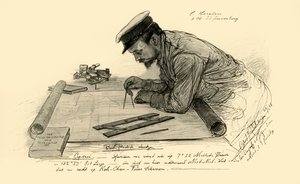 ए हैनसेन, 'निव्सबर्ग', 1898 के पहले अधिकारी। द्वारा क्रिश्चियन विल्हेम एलर्स