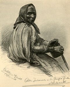 बुजुर्ग मूल अमेरिकी महिला, वड्सवर्थ, नेवादा, यूएसए, 1898।