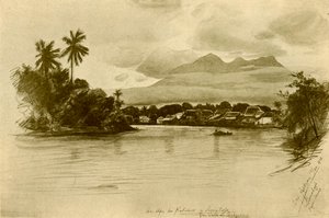 काली मास नदी, सुरबाया, जावा, 1898।