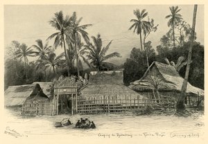 जोम्ब्लांग के पास काम्पोंग, सेमारंग, जावा, 1898। द्वारा क्रिश्चियन विल्हेम एलर्स