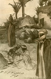 1898 में काहिरा में नील नदी के तट पर। द्वारा क्रिश्चियन विल्हेम एलर्स