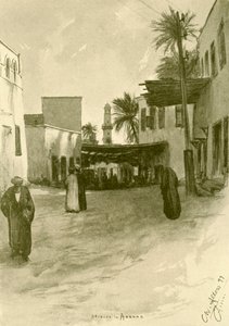 असवान, मिस्र में स्ट्रीट, 1898। द्वारा क्रिश्चियन विल्हेम एलर्स