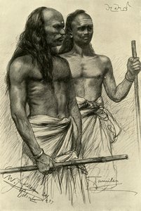 तमिल पुरुष, कोलंबो, सीलोन, 1898। द्वारा क्रिश्चियन विल्हेम एलर्स