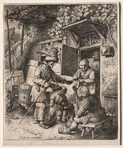 द पेडलर, 1741। द्वारा क्रिश्चियन विल्हेम अर्नेस्ट डायट्रिच