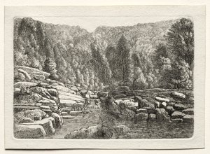 पहाड़ों में पानी, सी। 1790-1800। द्वारा क्रिस्टोफ़ नाथे