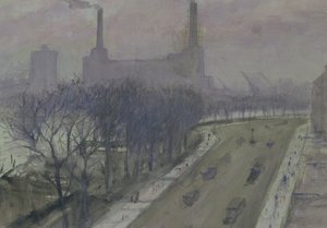 बैटरसी पावर स्टेशन, c.1935 द्वारा क्रिस्टोफर रिचर्ड विने नेविन्सन