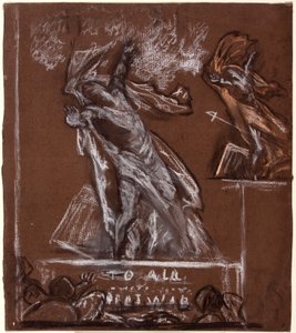 एक युद्ध स्मारक के लिए चित्र अध्ययन, c1920। द्वारा क्रिस्टोफर विलियम्स