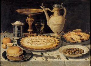 स्टिल लाइफ - स्टिल लाइफ - क्लारा पीटर्स द्वारा पेंटिंग (1594-1658)