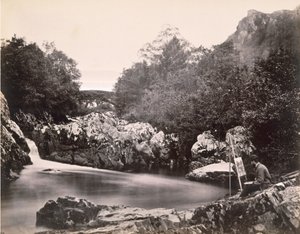 Lledr ब्रिज, Bettws-y-coed के पास (गीला कोलेजन नकारात्मक से एल्बम प्रिंट)