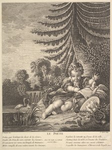 कवि, सीए। 1753. द्वारा क्लाउड ऑगस्टिन डफ्लोस