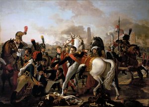 23 अप्रैल, 1809 को राइसबोन से पहले नेपोलियन घायल हो गया द्वारा क्लाड गौथेरॉट